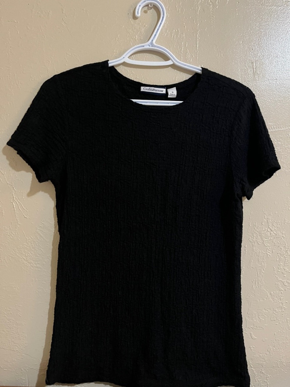 Croft & Barrow Black Formal Tee